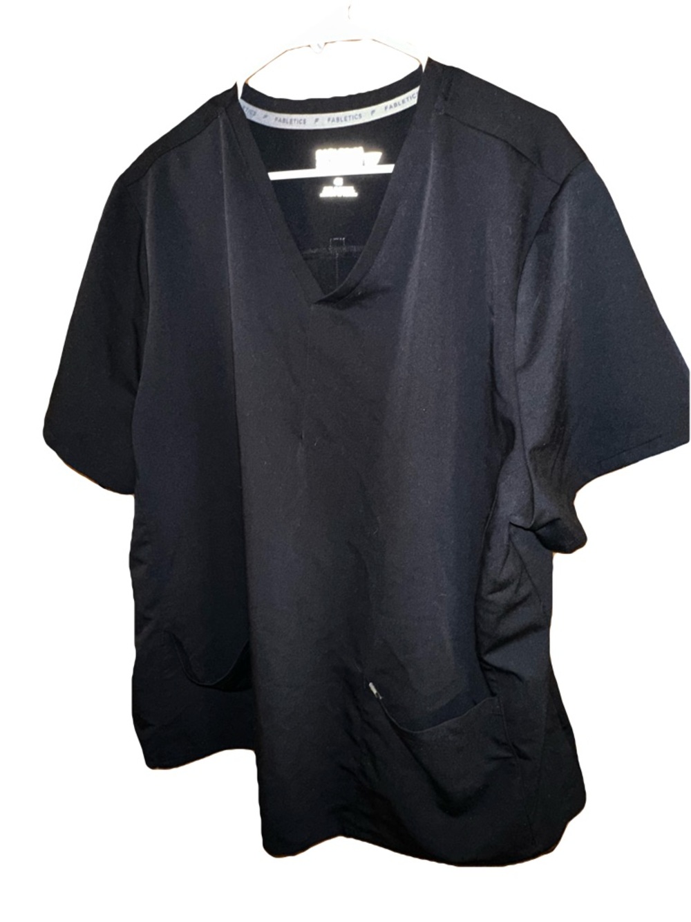 Fabletics Black Scrub Top 4x